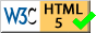 Valid HTML 5